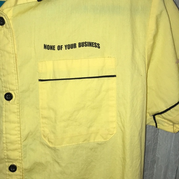 none of your business button down - Picture 3 of 3